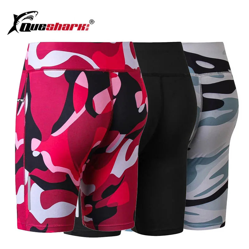 

High Waist Women Camouflage Training Shorts Breathable Yoga Tight Shorts Fitness Bodybuilding Shorts with Reflective Strip