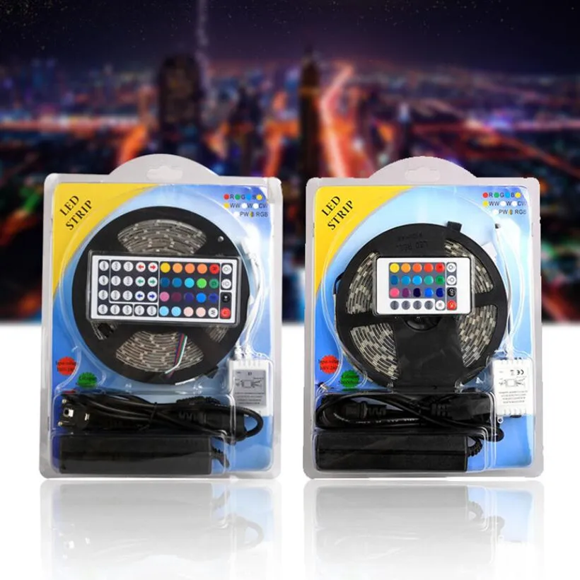 Светодиодный светильник SMD RGB5050 5 м светодиодный цветной гибкий 12 В постоянного