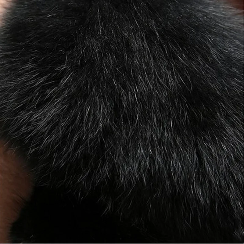 Новая зимняя шуба из искусственного меха норки Женское пальто длинный воротник и