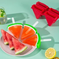 watermelon popsicle mold plastic ice cream tool diy jelly pudding dessert mould household beverage mold with cover kitchen tool