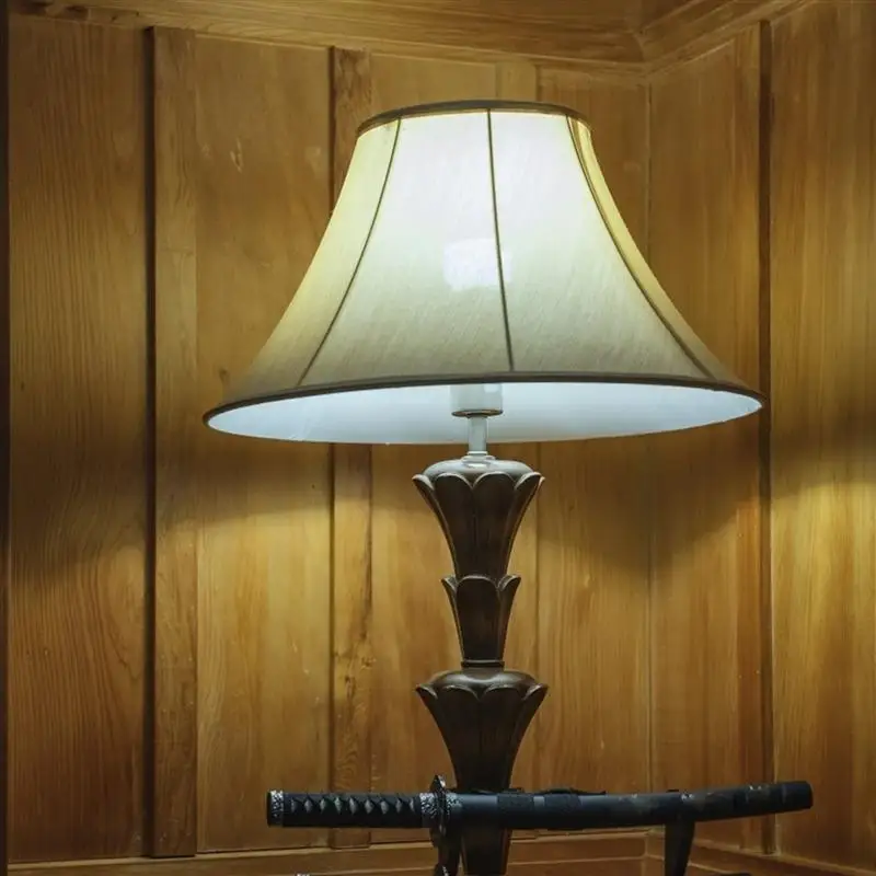 

1Pc Elegant Durable Dustproof Fabric Lampshade Light Cover for Hotel Lamp Bedroom