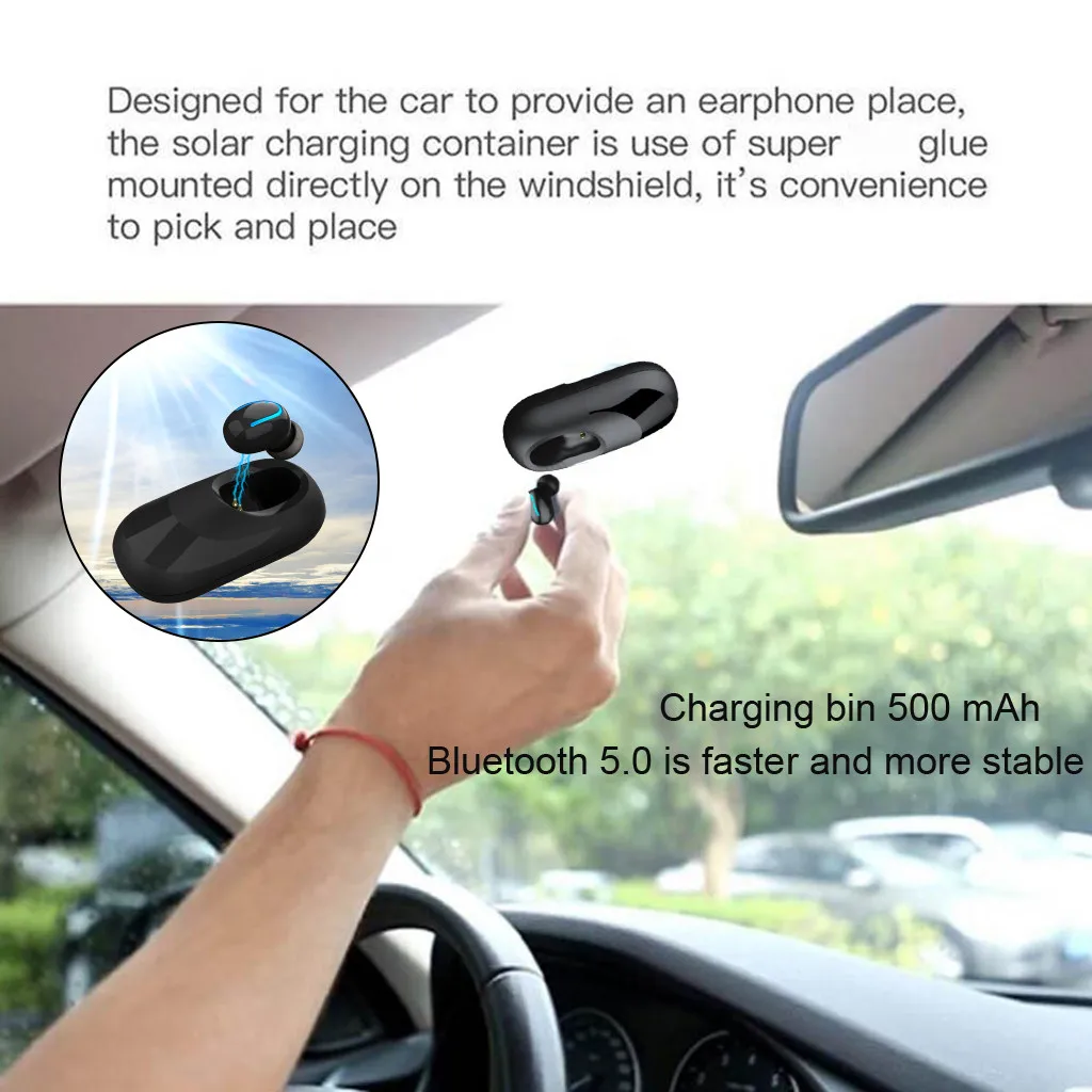 Горячая мини односторонняя Универсальная гарнитура в ухо моно провод наушники