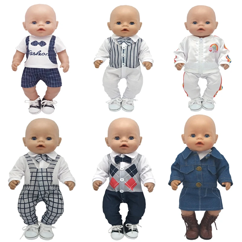 

Baby Doll Uiform Suit 17" Reborn Baby Doll Boy Clothes Children Girl Birthday Gifts Toys Costume