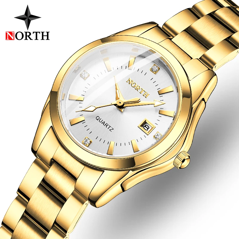 Часы наручные NORTH Brand Женские кварцевые роскошные модные повседневные спортивные