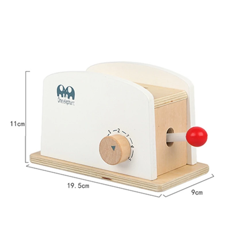 

Kids Kitchen Pretend Play Toy Simulation Wooden Toasters Bread Maker Set Baby Early Learning Educational Toys Boys Girls Game