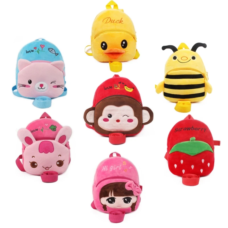 

Anti-lost Kids Toddler Plush Backpack with Safety Harness Leash for Girls Boys