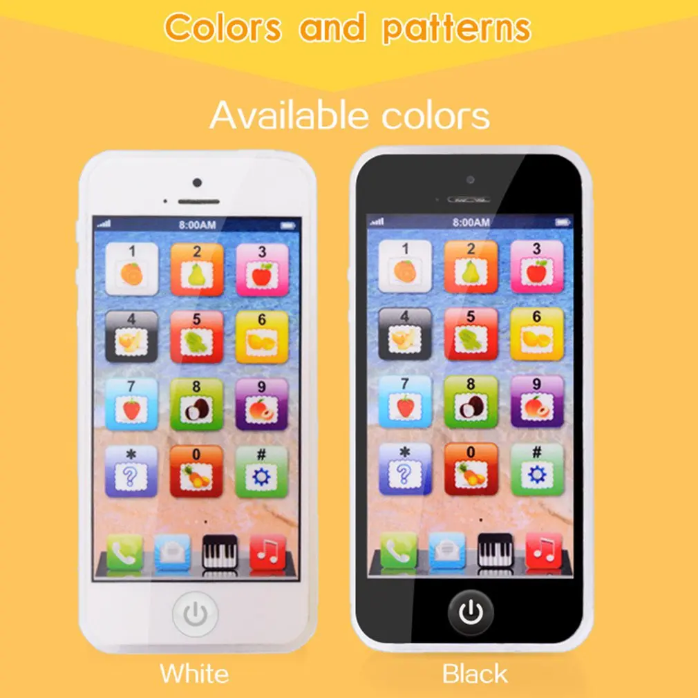 

English Music Simulation Learning Light Toy Mobile Phone Story Machine Early Education Toy Mobile Phone With USB Cable