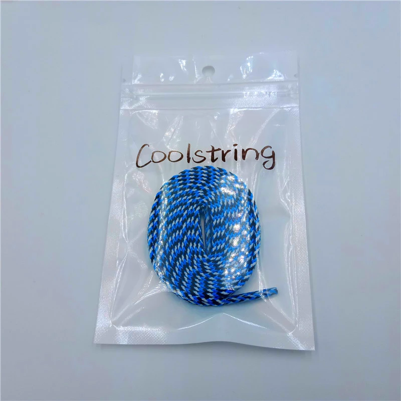 Фото Coolstring 7 мм Премиум 3 красочные плоские полиэфирные шнурки для повседневных Coolstring 7 мм Премиум 3 красочные плоские полиэфирные шнурки для повседневных