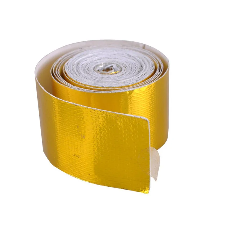 Самоклеящиеся отражающие золотистые теплообмотки в рулоне 5 см x метров Лидер