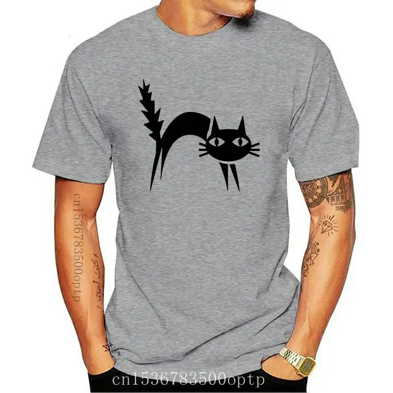 

Новинка, женская футболка с ужасом, страхом, кошкой, хлопковая Повседневная забавная футболка, Женский Топ для молодых девушек, футболка 5 цв...