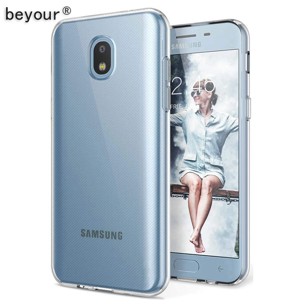 Чехол для Samsung J5 J7 2017 Ультратонкий Мягкий Прозрачный чехол из ТПУ Galaxy J1 mini J2 Prime J3 Pro