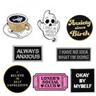 Мягкая эмалированная брошь с изображением чашки кофе призрака кино билета прямоугольная круглая брошь с фразой нужное пространство подарок для друзей