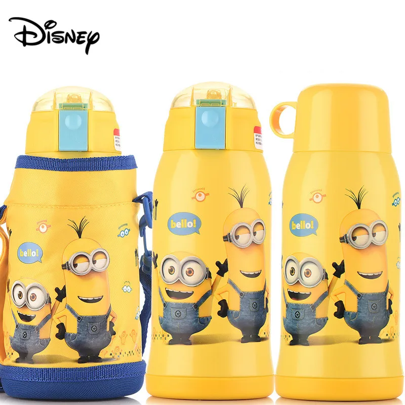 Disney детская изотермическая чашка с соломенная шляпа защитой от капель маленький