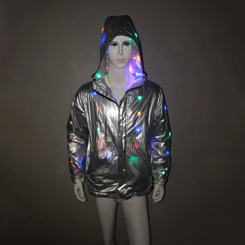 Silver Rave одежда для вечеринки светильник светящаяся светодиодная сценическая