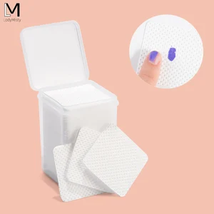 200 шт. безворсовые для снятия лака хлопчатобумажные салфетки абсорбент УФ-гель для ногтей для чистки ногтей нетоксичные Бумага Pad Салфетки для ногтей