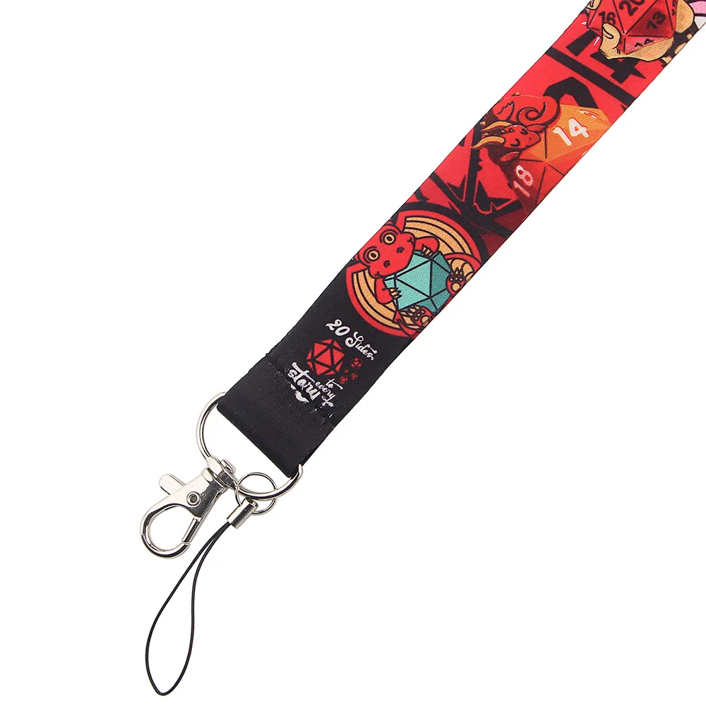 Мультяшный игровой Подземелья и Драконы мобильный фон Веревка Брелок шнурок для