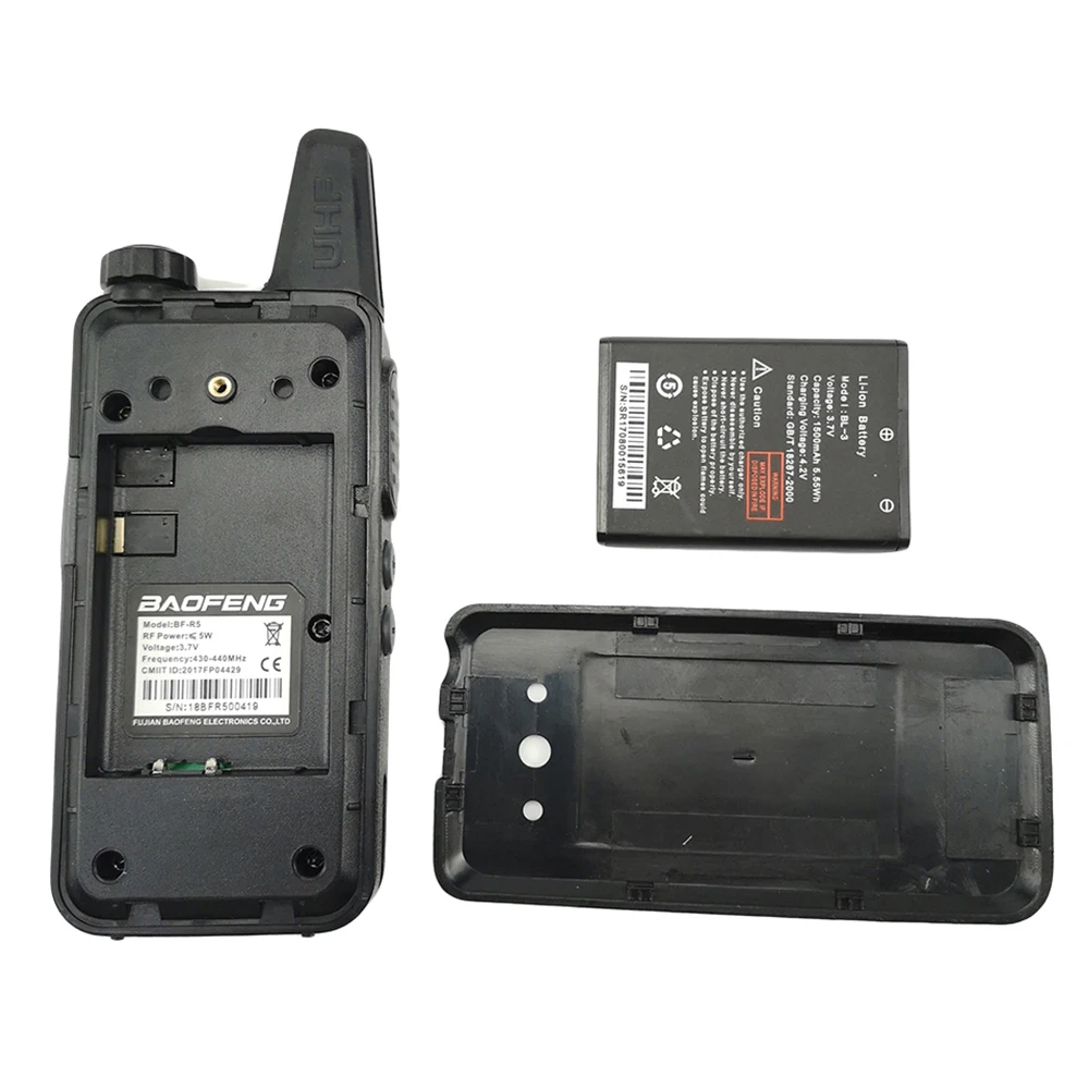 2 шт. BAOFENG BF-R5 портативная рация 5 Вт радио двухсторонняя Ham Радио коммуникатор HF
