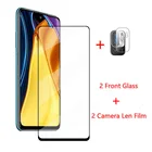 2 шт. стекло для Xiaomi Poco M3 Pro 5G защитная пленка из закаленного стекла для Xiaomi Poco M3 Pro 5G экран протектор объектива фара, Защитная пленка для Xiaomi Poco M3 Pro