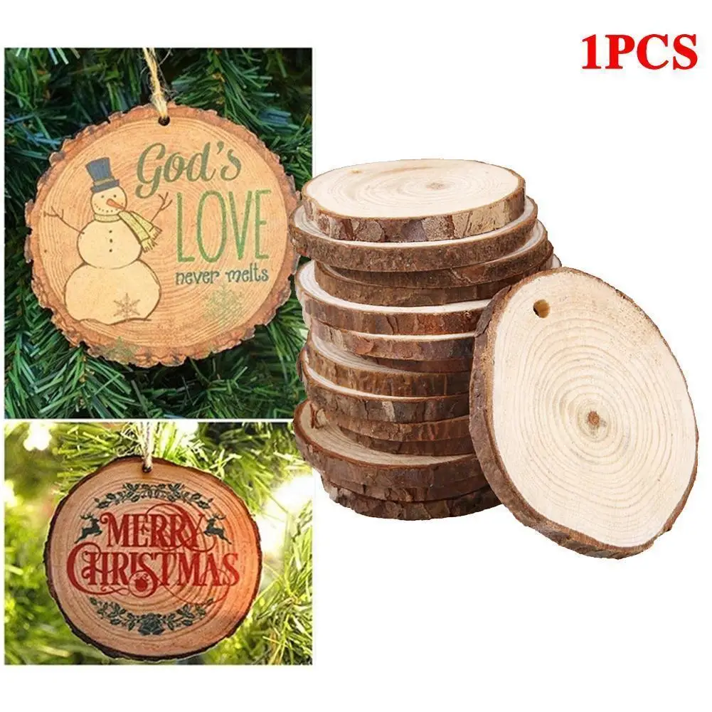 

1 шт. 5-6 см Натуральная круглая сосна с отверстием для сверления деревянные ломтики живопись Свадебная стрельба реквизит дерево лай ремесла ...