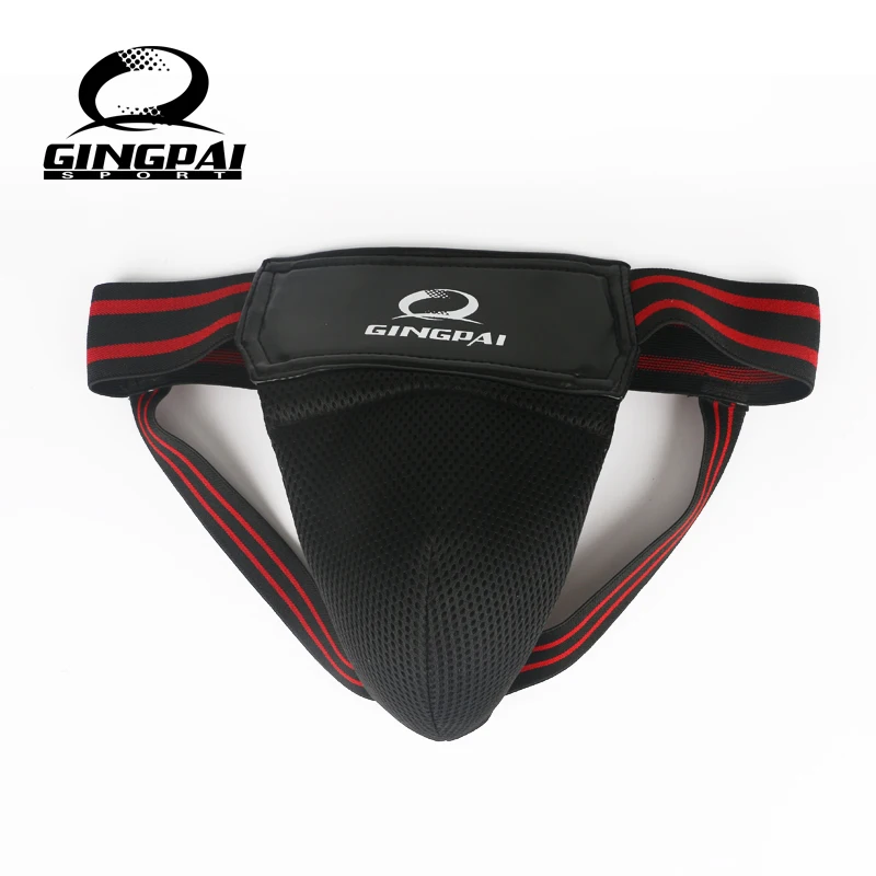 Горячая распродажа мужской красный ММА шаговый протектор TKD каратэ Groin защита для