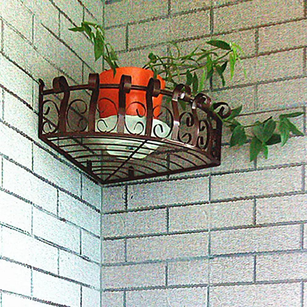 Железный треугольник с геометрическим рисунком для дома угловая стойка хранения