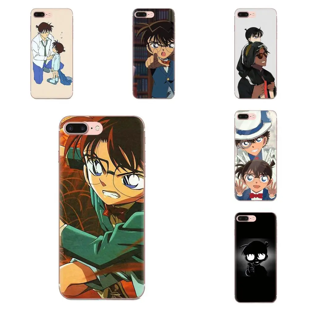 Аниме Detective Conan для Sony Xperia Z Z1 Z2 Z3 Z4 Z5 compact Mini M2 M4 M5 T3 E3 E5 XA XA1 XZ мягкий чехол премиум