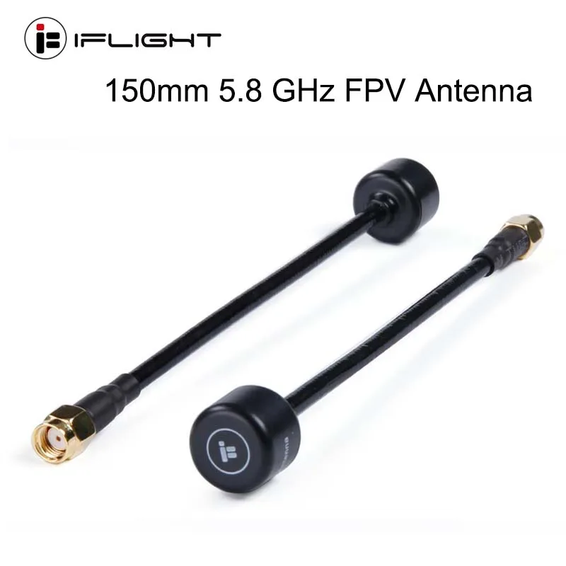 IFlight 150 мм 5 8 ГГц 2 0 Dbi SMA RP-SMA RHCP черная Антенна FPV для гоночного дрона | Игрушки и