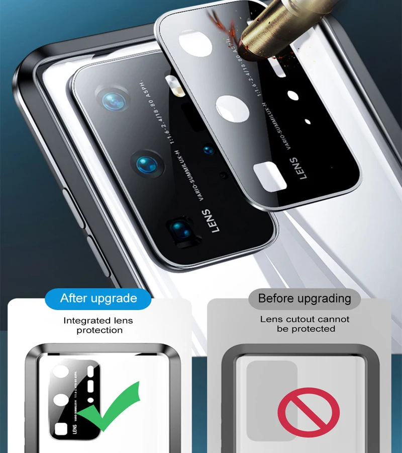 Двухсторонний стеклянный Магнитный чехол для Huawei Honor 50 30 60 50se P40 P30 Mate 20 Nova 8 7 6 7se Pro