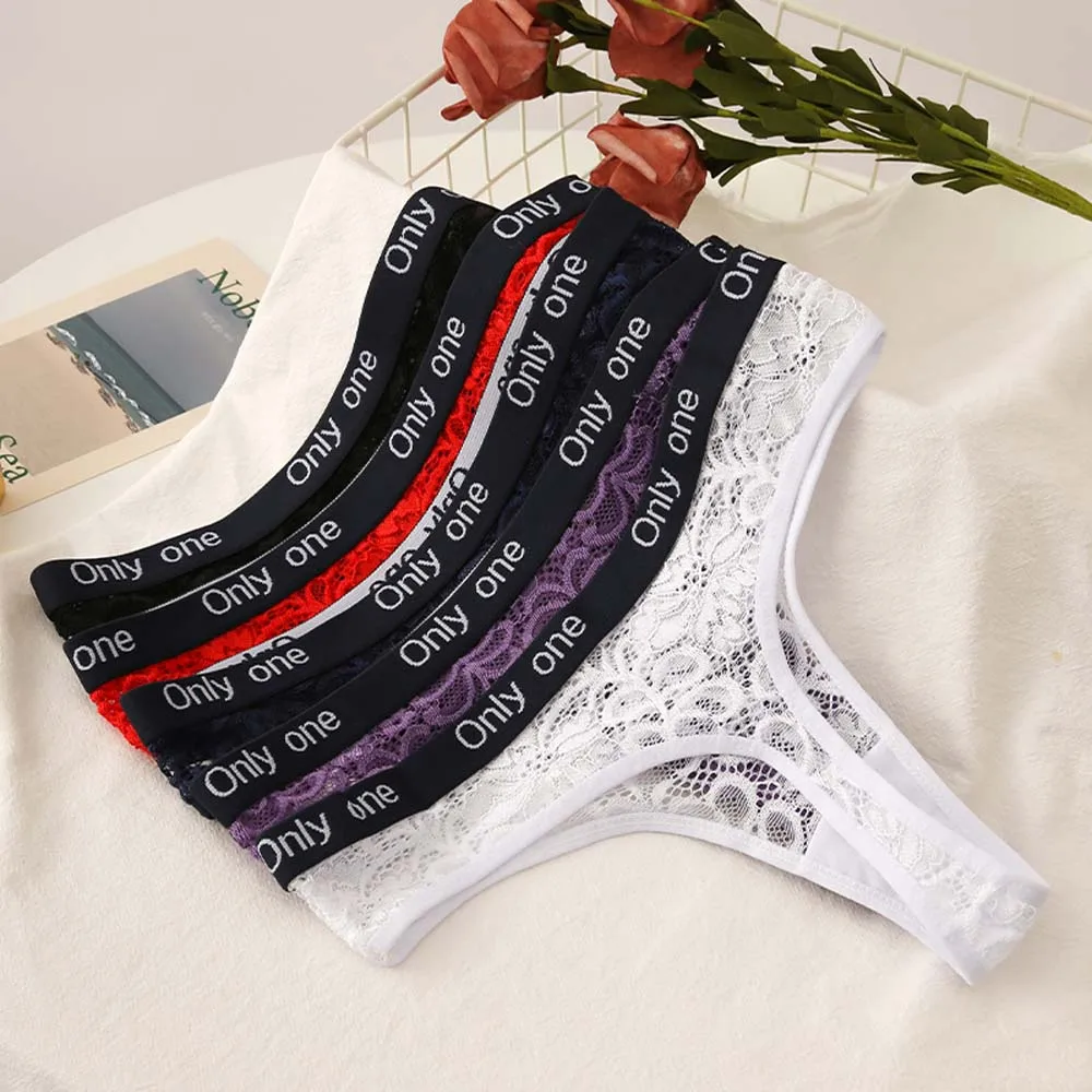

New Women Lace G-String Panties Hollow Out Underwear Low-Waist Female Thong Briefs Soft Sexy Lingerie Underpants