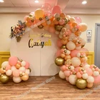 160 шт., металлические золотые воздушные шары