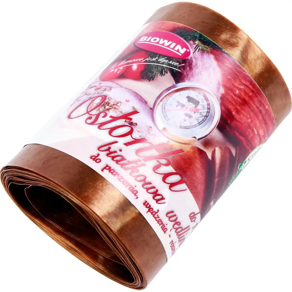 Оболочка для колбасы коллагеновая(белковая) Ø 55 мм. Для копчения запекания