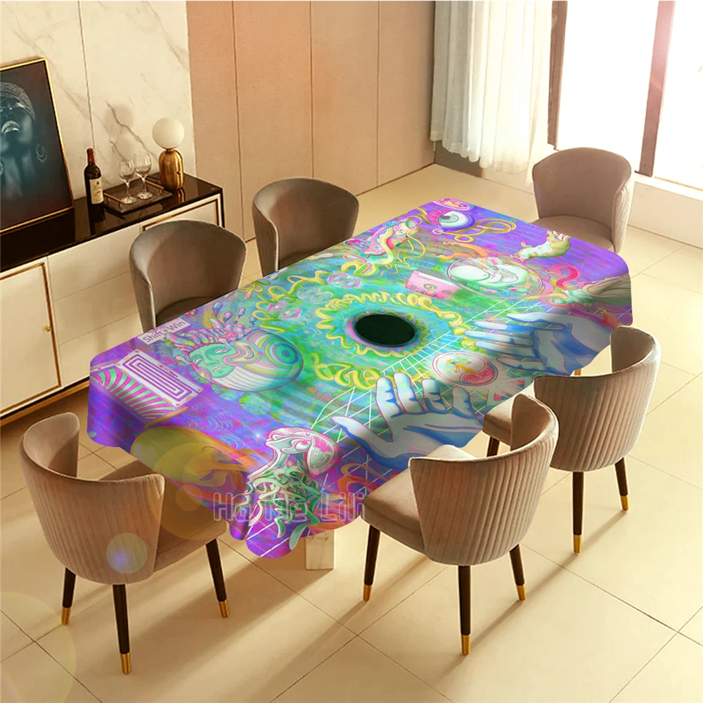 

Midnight Gospel Psychedelic Picture Tablecloth Creative Home Decor