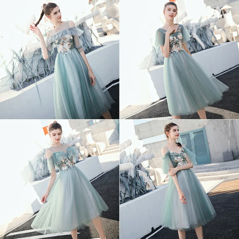 

Fairy Dream Chinese Bridesmaid Oriental Party Female Cheongsam Stage Show Qipao Dress Elegant Celebrity Banquet Dresses De Festa