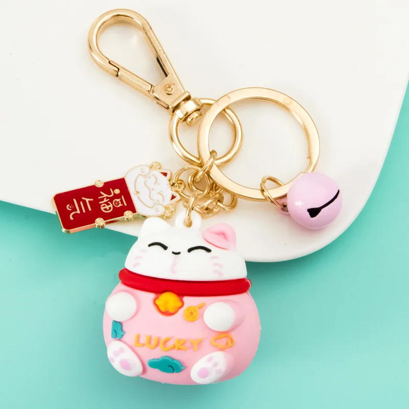 

Cartoon Fat Cat Keychain Fashion Bag Pendant Keychain Charms Creative Key Chain Accessories Cute Anime Keychain Car Key Chain