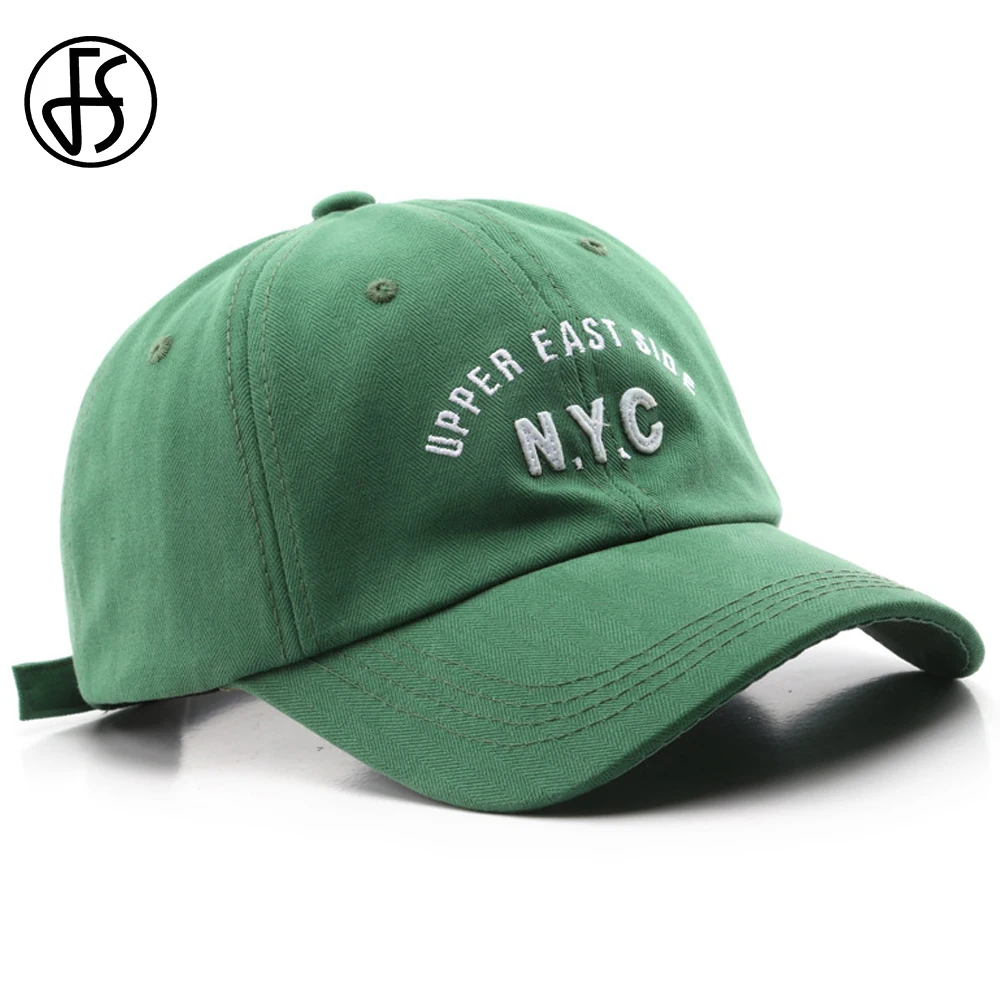 

FS 2022, трендовые зеленые оранжевые мужские кепки в Нью-Йорк, бейсболки для женщин, унисекс, маленькие шапки для папы, головные уборы