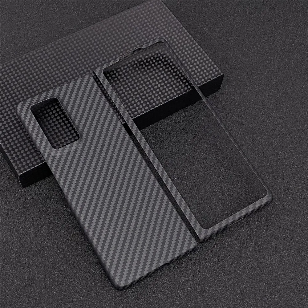 

Чехол из чистого углеродного волокна для телефона Samsung Galaxy Z Fold 2, чехол из углеродного волокна Z Fold 2 5G SM F916B SM F916N, Жесткий Чехол