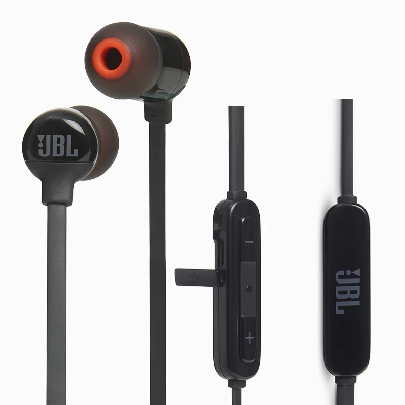 Беспроводные Bluetooth наушники JBL T110BT для спорта бега бас звук магнитная гарнитура