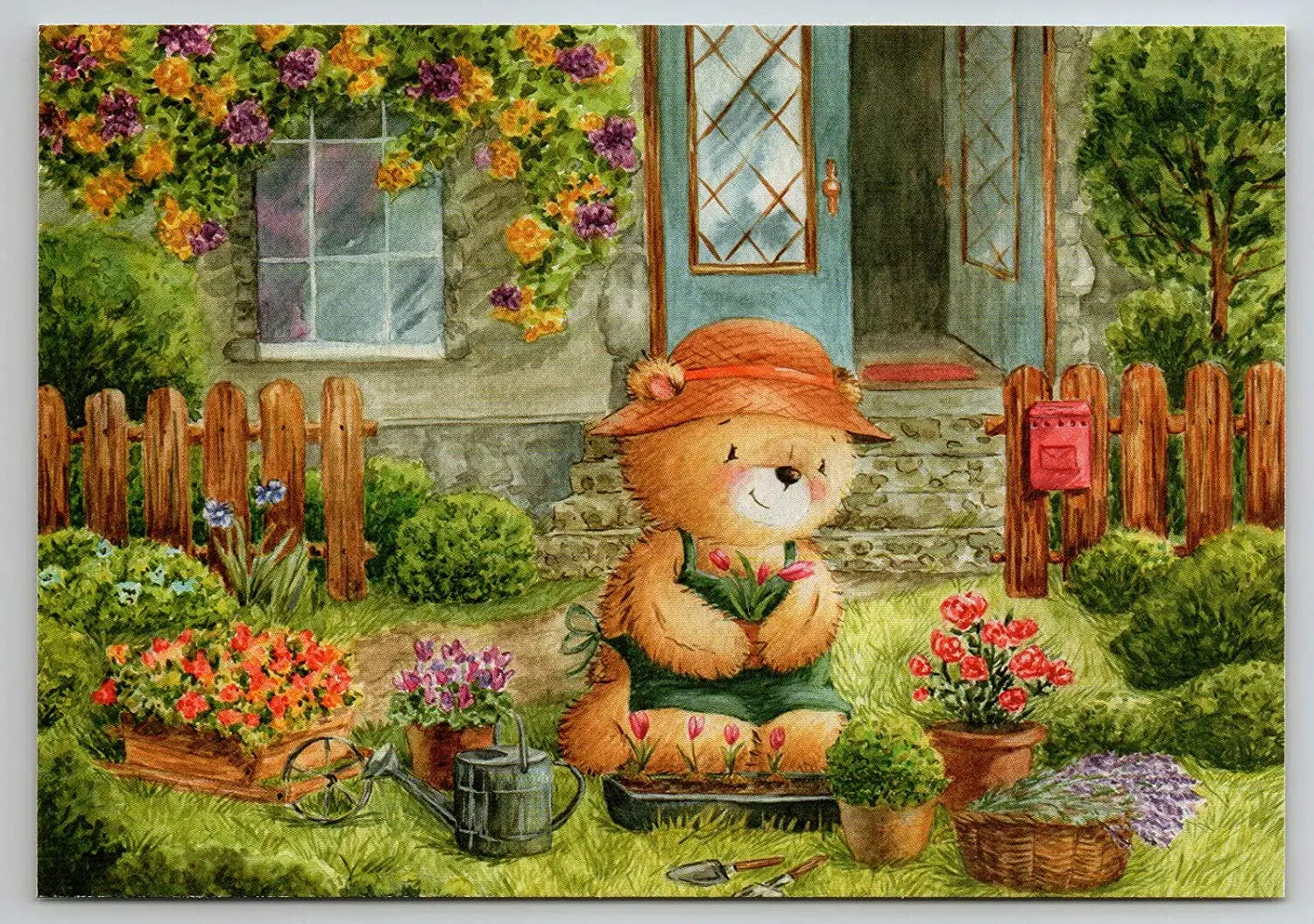 

Eeypy Оловянная металлическая табличка милый плюшевый медведь садовый Летний сад дом цветы металлическая Новинка комната настенный знак таб...