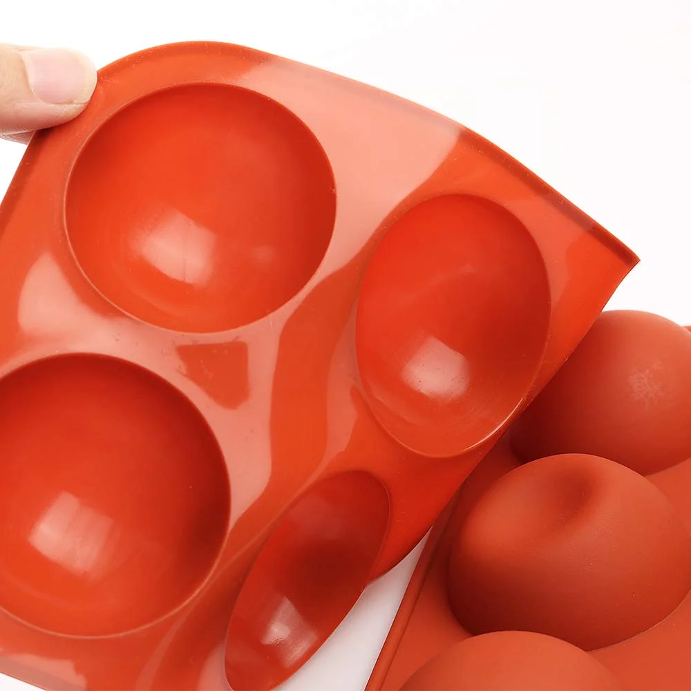

6 Hole Medium Semi-Sphere Round Silicone Mold for Making Hot Chocolate Bombs Cake Jelly Dome Mousse Baking New