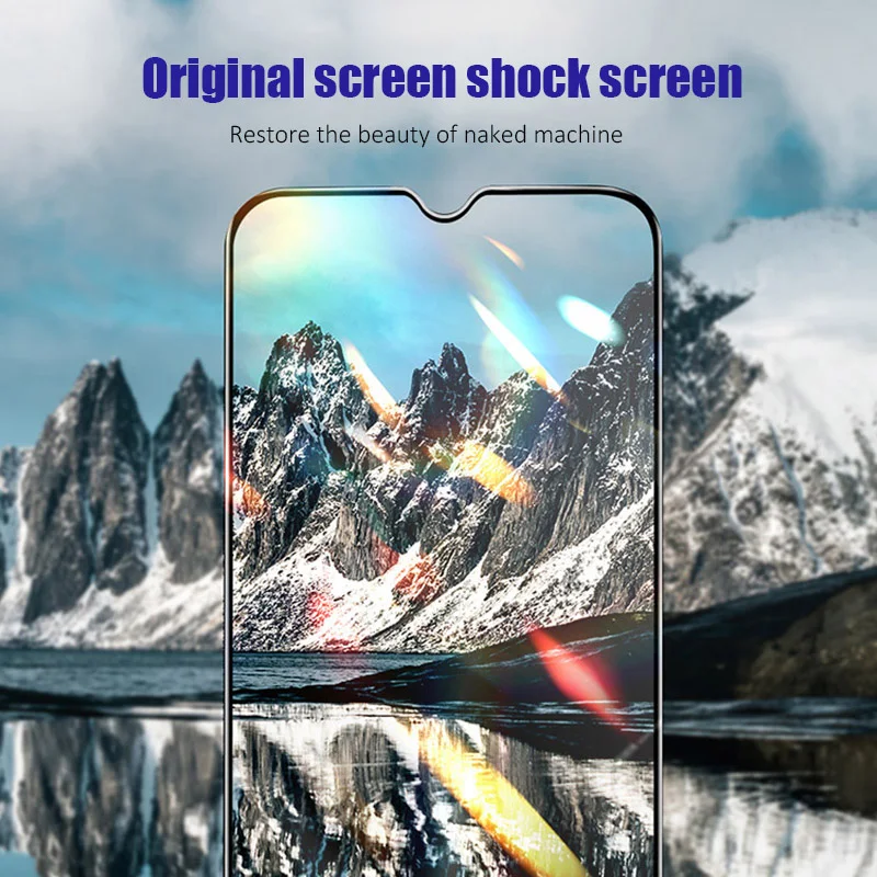 

9D Full Coverage Tempered Glass For Realme 7 6 5 Pro 6i 6S Toughed Screen Protector For Realme 5pro 7pro black Glass