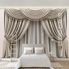 Пользовательские фото обои в европейском стиле 3D стерео занавески роспись Гостиная диван спальня Роскошный домашний декор самоклеящиеся наклейки