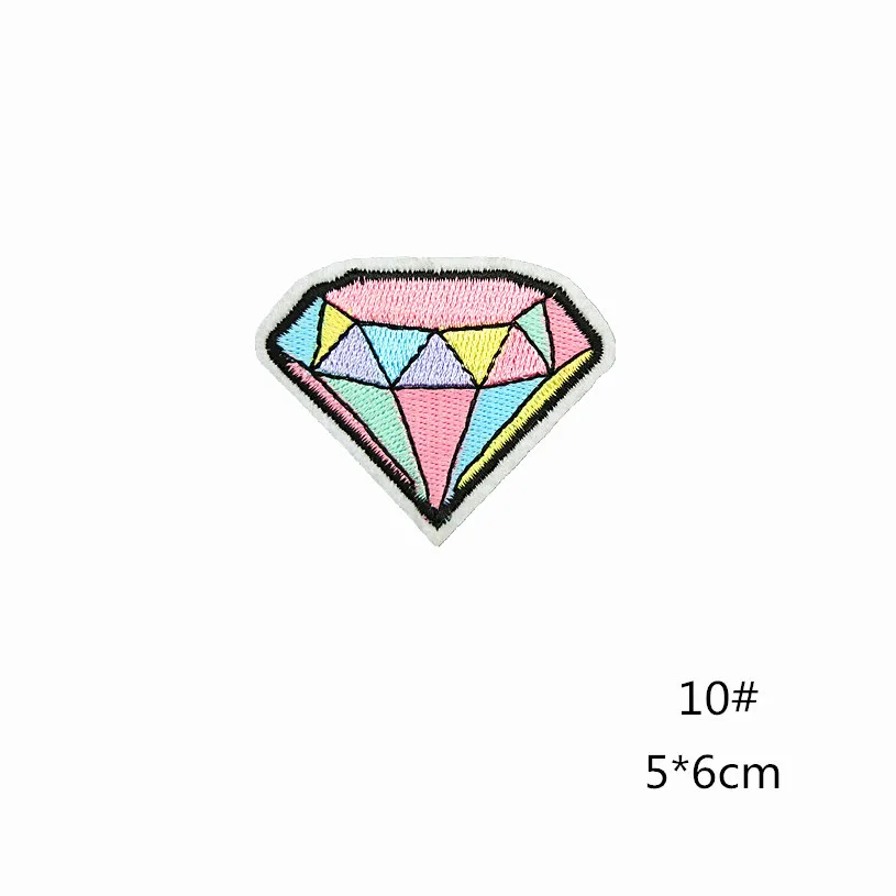 Утюг на патчи для одежды в полоску мороженое со стразами животных значки