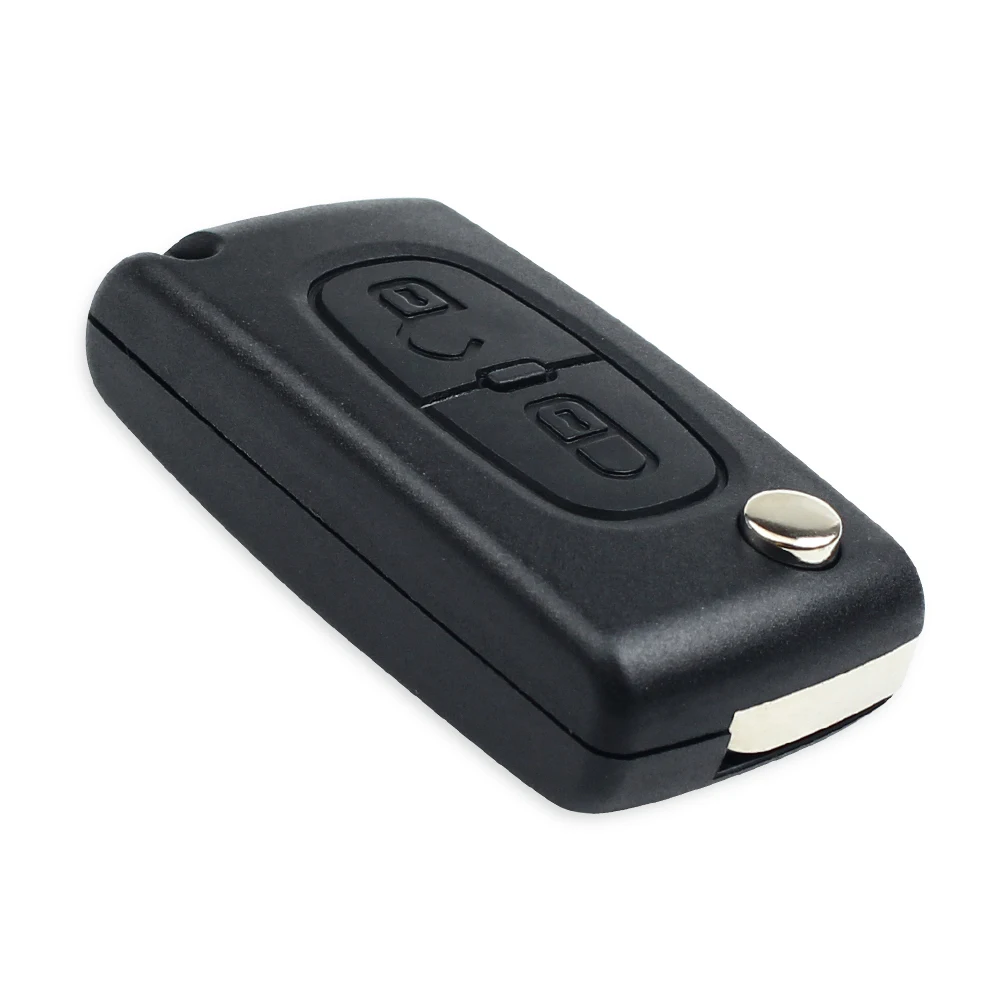 KEYYOU для Peugeot 306 407 807 Partner VA2 Blade CE0523 2 кнопки откидная крышка ключа чехол пульта