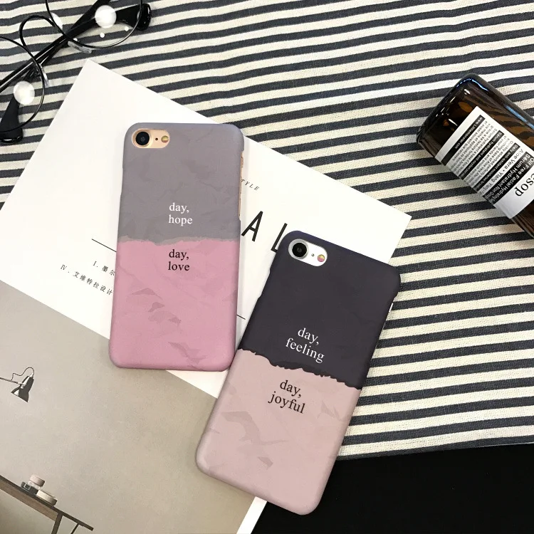 Роскошный модный простой чехол для телефона влюбленных пар iphone 7 7plus 6 6s plus 6plus