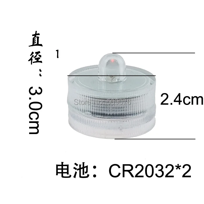 24 шт./лот беспламенная свеча светодиодная чайная водонепроницаемая свадебная