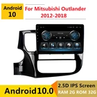 Автомагнитола 2 Гб ОЗУ Android для Mitsubishi Outlander 3 GF0W 2013 2014 2016 2020, радио-навигация, GPS, мультимедийный плеер, головное устройство