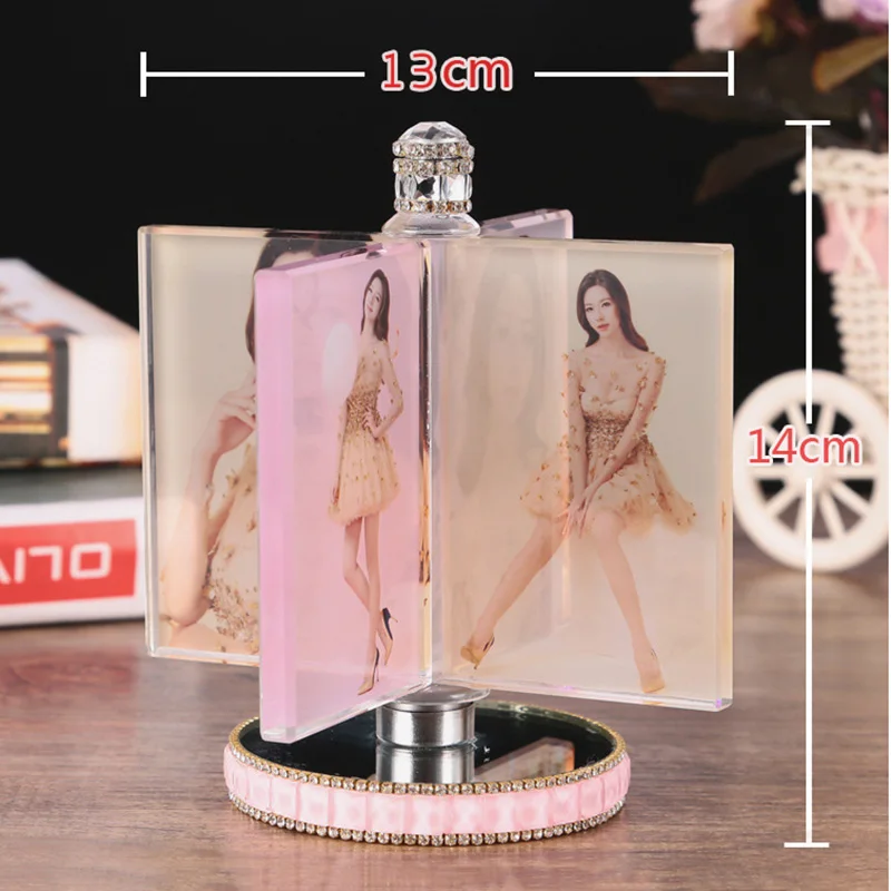 Вращающаяся ветряная мельница кристальная фоторамка стеклянный альбом для