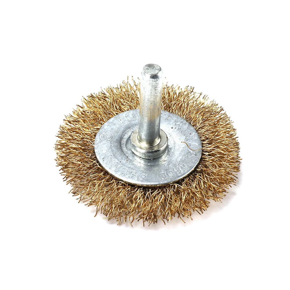 5 шт. Миска тип проволочная щетка с латунным покрытием стальная колесо