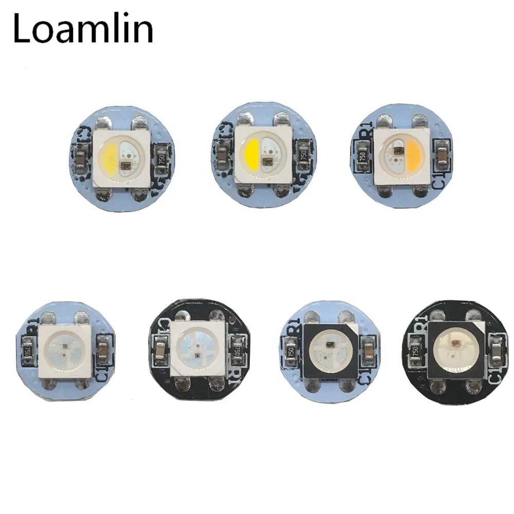 DC5V 10 ~ 200 шт 4 контактный WS2812B WS2812 светодиодный чип и теплоотвод 5050 RGB WS2811 IC