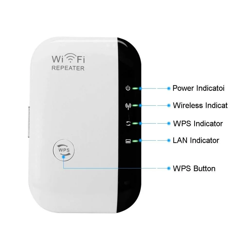 Беспроводной Wi-Fi ретранслятор 300 Мбит/с WiFi расширитель диапазона Wifi усилитель сигнала 802.11N Wi-Fi усилитель длинного диапазона репитер
